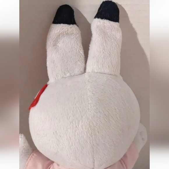 Benesse Plush Bunny White Rabbit Stuffed Animal Toy Doll Japan Anime Big Eye 13" - Picture 5 of 8